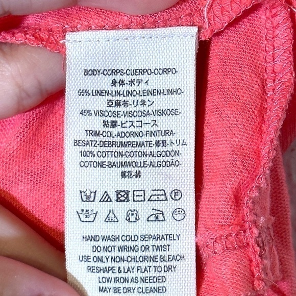 Free People Azalea Highland Button Front V-neck Short Sleeve Top Size Small Wmn - Picture 8 of 11